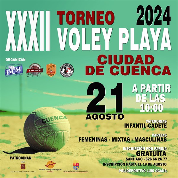 XXXIII TORNEO VOLEY PLAYA 2024 CIUDAD DE CUENCA